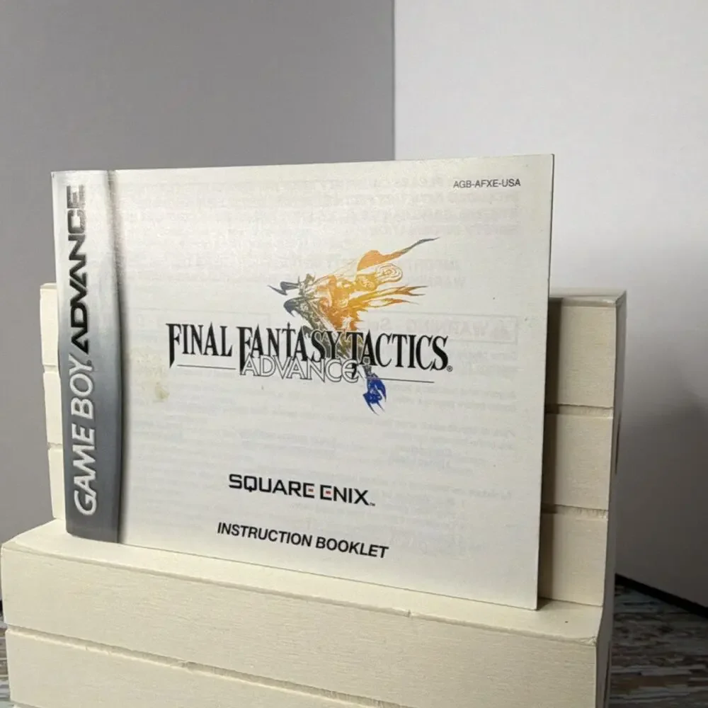 Game Boy Advance Final Fantasy Tactics,Space Invaders & Tetris Worlds Man…MINT